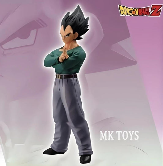 25cm/9.84in Anime Dragon Ball Z Figure Casual Wear Vegeta Action Figures Pvc Collection Model Toys for Children Gifts