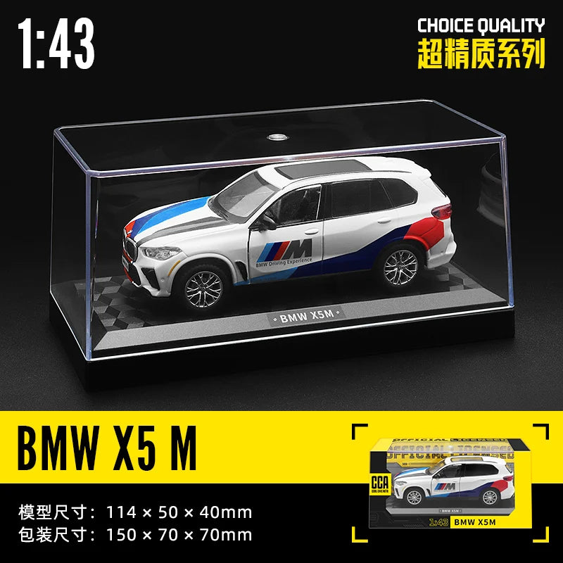 CCA MSZ 1:36~1:47 Lamborghini Aventador SVJ 63 Maserati Land Rover Guard BMW Benz Car Model With Helmet Acrylic Box Alloy Car