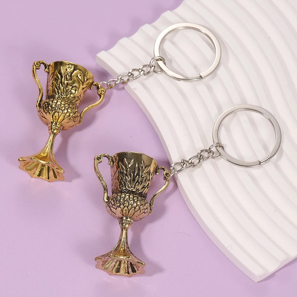 Horcruxes Retro Men's Holy Grail Necklace Accessories European and American Film Accessories God Cup Keychain