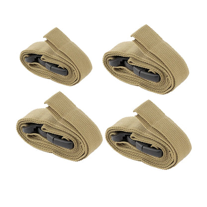 Heavy-Duty Outdoor Camping Luggage Straps - Adjustable Double Safety Buckle Luggage Packing Belt Bundling Rope of Cargoes