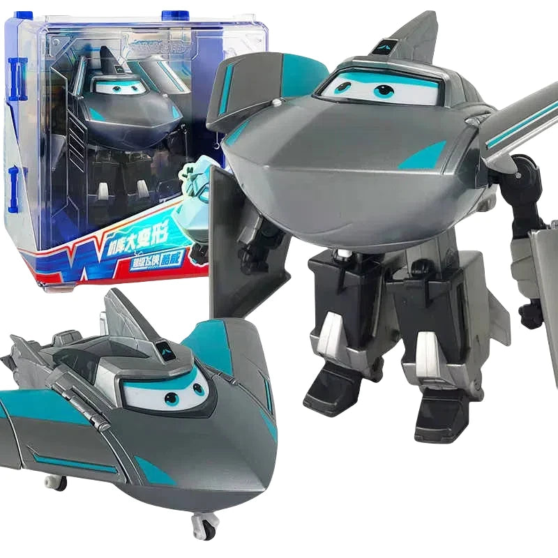 New Hot Super Wings Large Transformation Anime Transformation Flat Robot Action Character Transformation Toy Children'S Gift