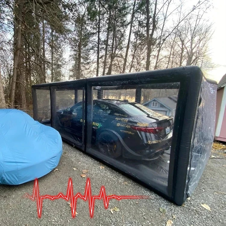 Spray Booth for Car Cover Storage Bag for Car Airtight Inflatable Car Garage Cover Tent Inflatable Paint Booth Inflatable