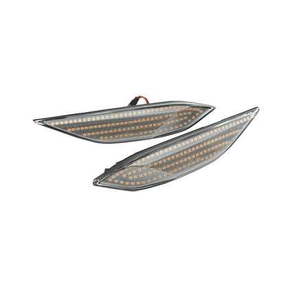 Fit For Porsche Cayenne 958 92A 2010- 2014 2pcs LED Dynamic Amber Turn Signal Light Side Fender Marker Lamp PO2555102