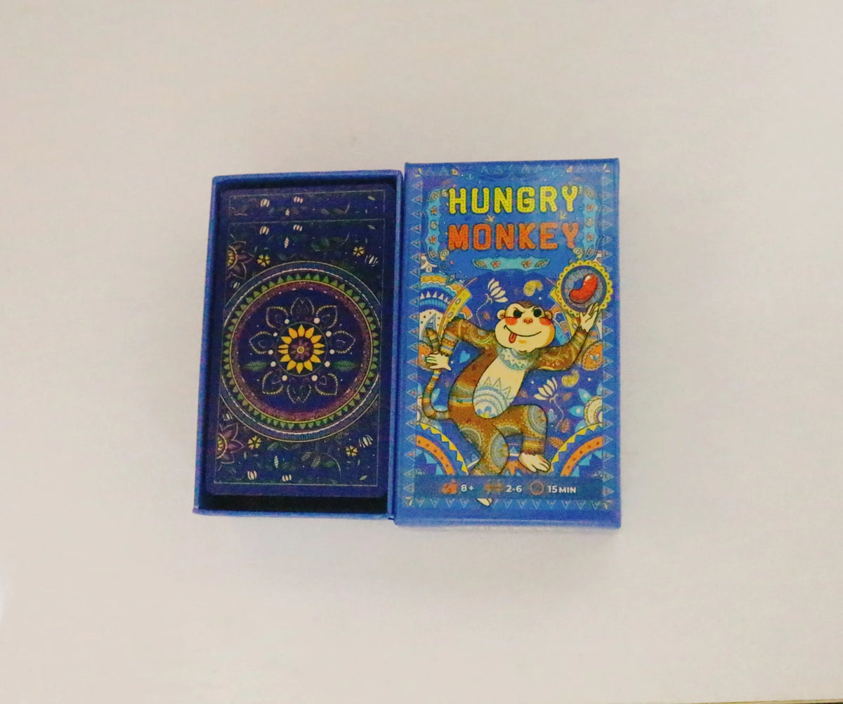 Hungry Monkey Board Game for Family and Party, Funny Table Game, Friends Entertainment Cards, 2-6 Players