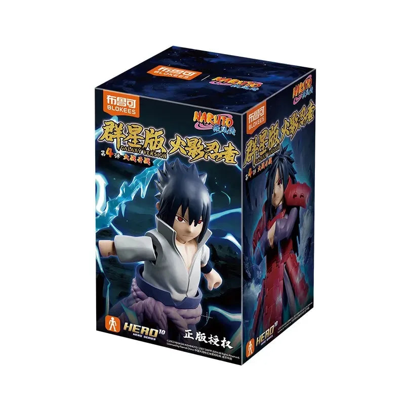 Blokees War 4th Edition Building Blocks Hatake Kakashi Uchiha Madara Uchiha Sasuke Action Figure Collectible Toy