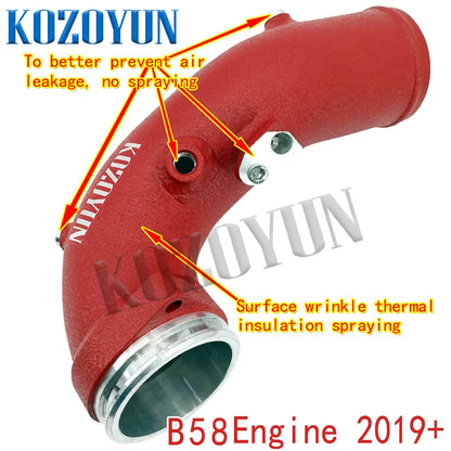 Charge Pipe Turbocharger Intake Pipe for B58 Toyota GR Supra A90 3.0T 2020+