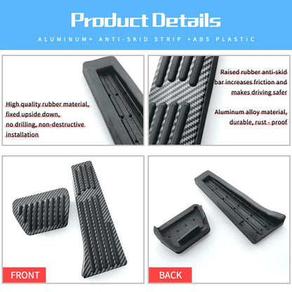 Anti-Slip Carbon Fiber Gas Pedal Covers for BMW 1 2 3 4 5 6 7 Series X3 X4 X5 X6 X7 F15 F16 F30 G11 G20 Interior Accessories