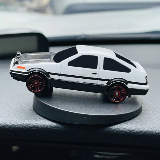 AE86 Car Dashboard Ornament Mini Alloy Drift Rotating Classic Model Vintage Vehicle SUV Interior Center Console Decoration Gift