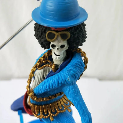 20cm One Piece Figures 20 Anniversary Brook Figurine Pvc Statue Model Doll Collectible Room Decoration Gifts