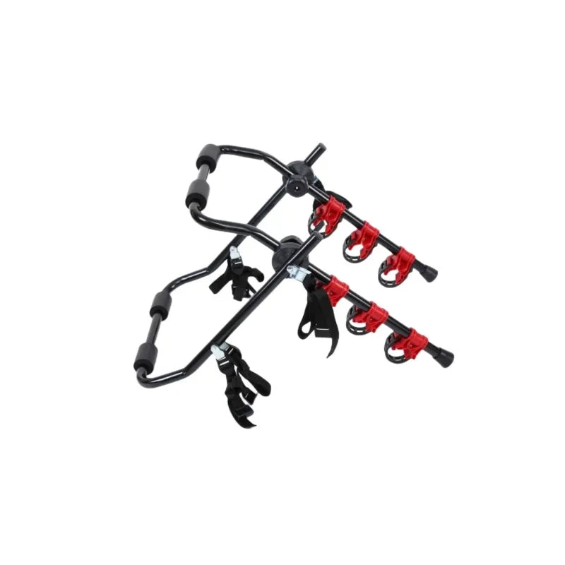 3-Bicycle Sturdy Arm Trunk Mount Bike Carrier Rack Hatchback Rear Holder for AUTO SUV & Car /Roof Rack