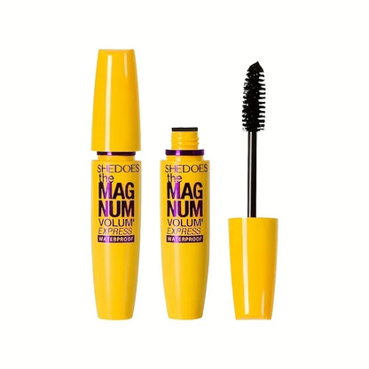 1pc  Black Mascara Thickening, Lengthening, Curling, Waterproof Liquid Fiber Mascara