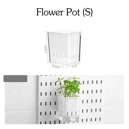 DIY Pegboard Accessories No Punching Kitchen Organization Shelf Storage Box Hooks Wall Organizer Crafts For Garage Room