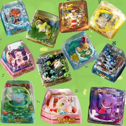 Pokemon Drip Glue Keycap Resin Keycap For Mechanical Keyboard Artisan Customized Keyboard Accessory
