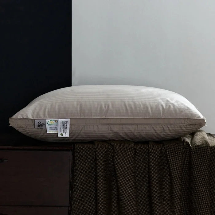 5 Star Hotel Quality Goose down Pillow with 3D Neck Support Slow Rebound 100% Cotton Fabric for Comfortable Sleep