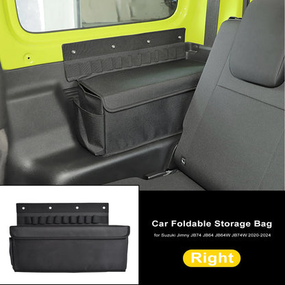 Car Foldable Storage Bag Rear Trunk Side Organizer Box for Suzuki Jimny JB74 JB64 JB64W JB74W 2020-2024 Car Accessories
