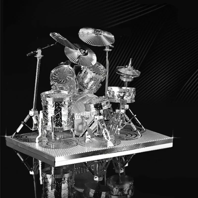 drum set 3D Metal Puzzle model kits DIY Laser Cut Puzzles Jigsaw Toy For Children