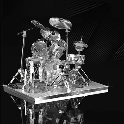 drum set 3D Metal Puzzle model kits DIY Laser Cut Puzzles Jigsaw Toy For Children