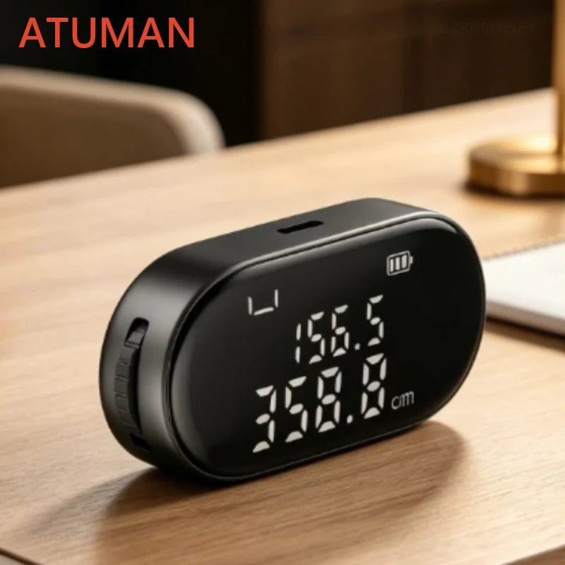 DUKA ATuMan Q2 Mini Electronic Ruler Digital Wheel Tape Measure High Accuracy Type-C Portable Rechargeable Measuring Hand Tool
