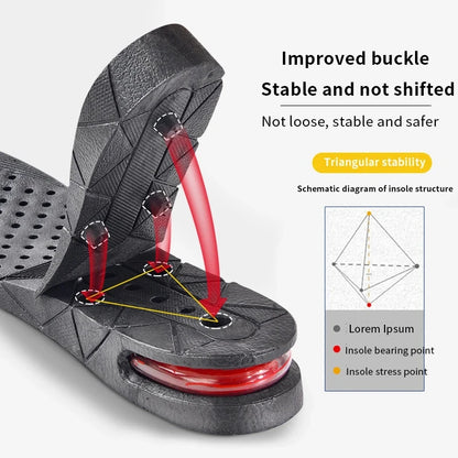 Height Increase Insoles Air Cushion Elevator Shoe Insole Lifts Kits Inserts for Men Women Taller Insoles 3-9cm Variable Height