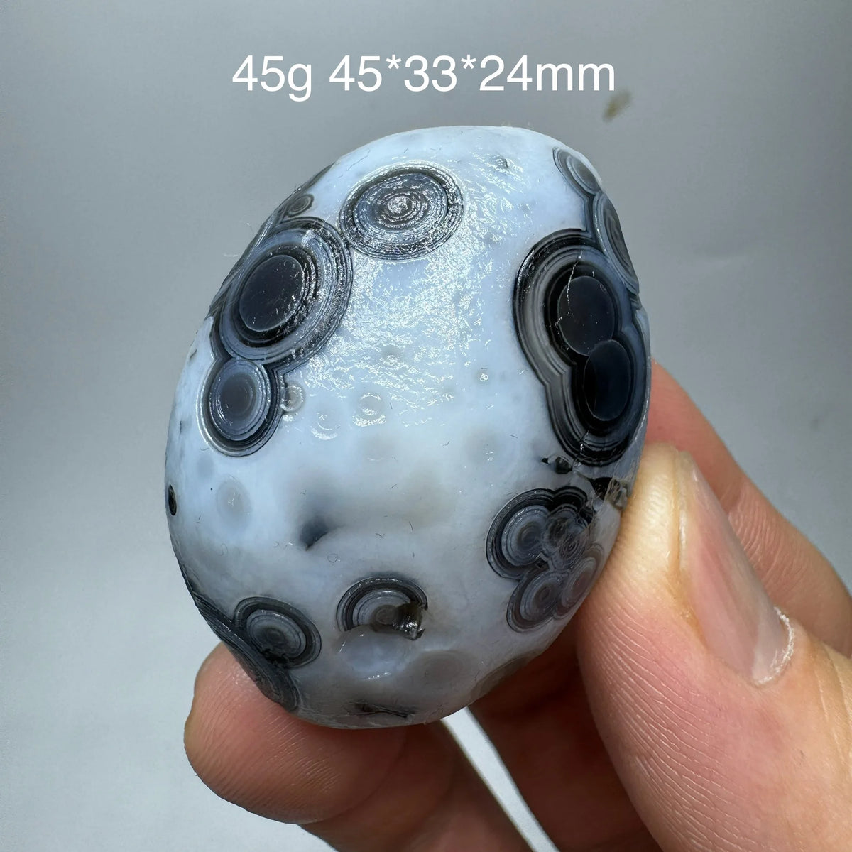 Natural Sardonyx Black Agate Alxa Gobi Eye Rock Mineral Specimen Energy Crystal Chakra Reiki Healing Stone Garden Decor DD1-8