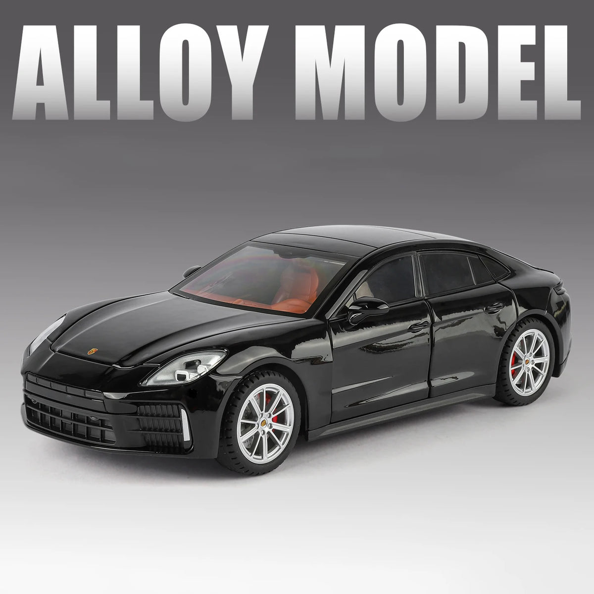 1:24 Porsche Panamera 2025 Coupe Alloy Sports Car Model Diecast Metal Vehicle Car Model Sound and Light Simulation Kids Toy Gift