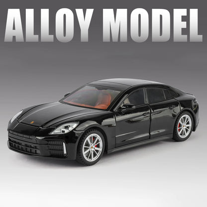 1:24 Porsche Panamera 2025 Coupe Alloy Sports Car Model Diecast Metal Vehicle Car Model Sound and Light Simulation Kids Toy Gift
