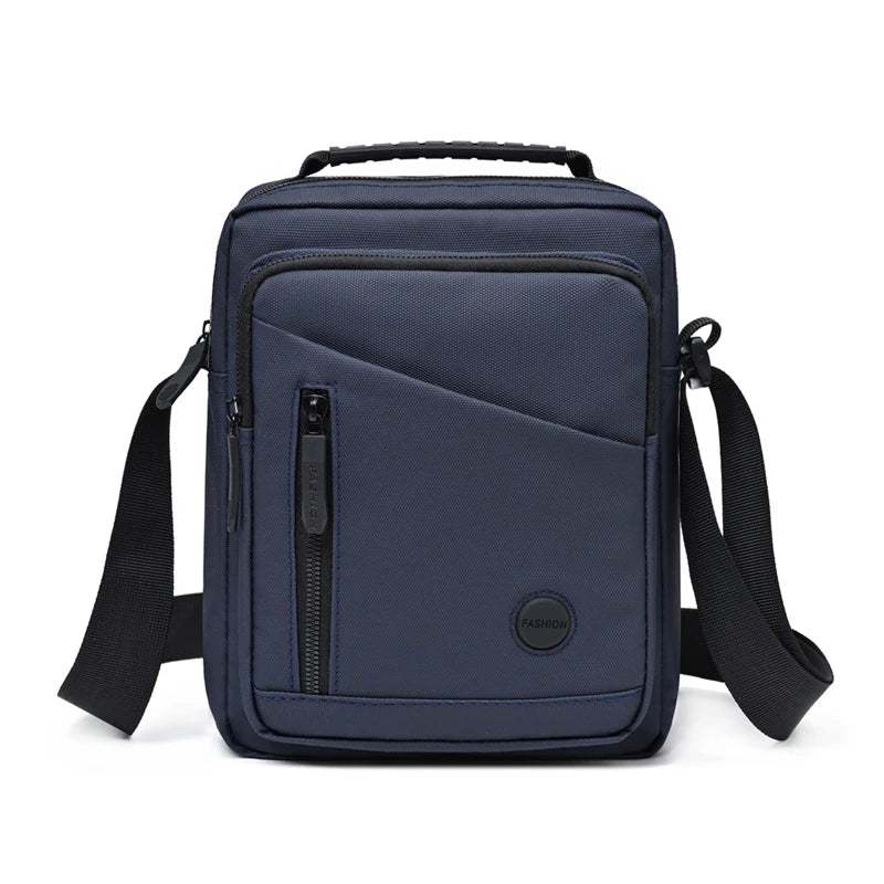 Messenger Bag for Men Oxford Cloth Compact Multi Layer Pocket Business Casual Travel Everyday Crossbody Shoulder Bag