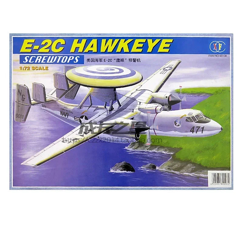 1/72 Airplane Model United States E-2C Hawkeye Airborne Early Warning Aircraft Assembly Model DIY Military Toys
