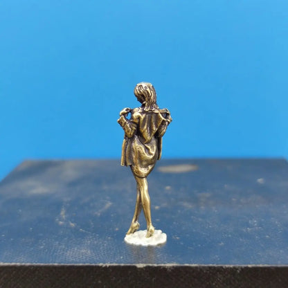 Brass Changing Sexy Beauty Doll Model Figure Miniature Sandbox Micro Landscape 1:43 Paintable Figure