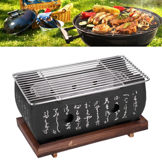 Japanese Barbecue Grill Mini Household Aluminium Alloy Charcoal Barbecue Stove Oven Accessories Barbecue Oven Portable BBQ Grill