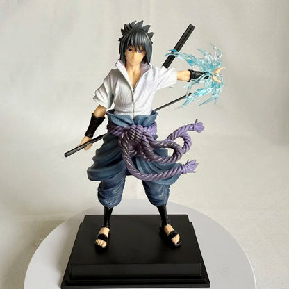 22cm Naruto Shippuden Anime Figure AK Uzumaki Naruto Uchiha Sasuke Action Model Pvc Statue Desktop Ornament Collection Toys Gift