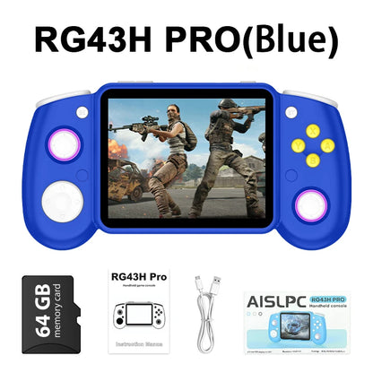 RG43H PRO Retro Handheld Game Console 22000+ Games 4.3" IPS Screen Dual System 4000mAh 2.4G WIFI Portable Handheld Video Player