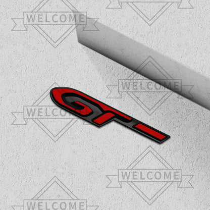 3D Car Stickers GT Front Grille Emblem Auto Body Badge Trunk Decal For Peugeot RCZ 206 308 3008 2008 5008 306 307 107 Accessorie