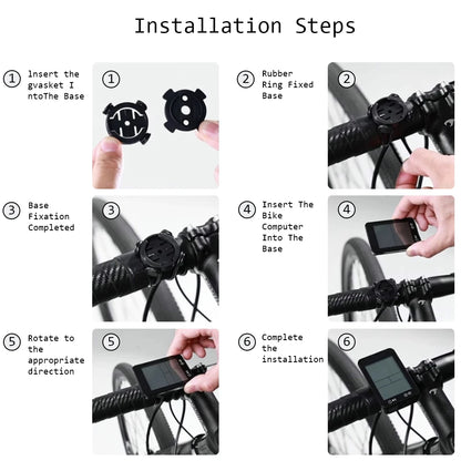 GPS Bike Computer Wireless Bicycle Computer 2.4 LCD Screen Cycling Speedometer Odometer with Auto Backlight and Bracket