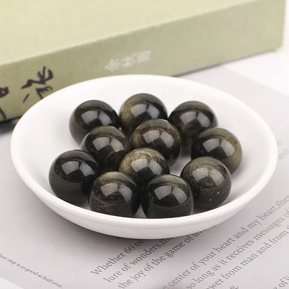 16mm Natural Crystal Ball No Hole Beads, Polished Agate Gemstone Sphere Bulk for DIY Jewelry Crafts Home Decor Gifts