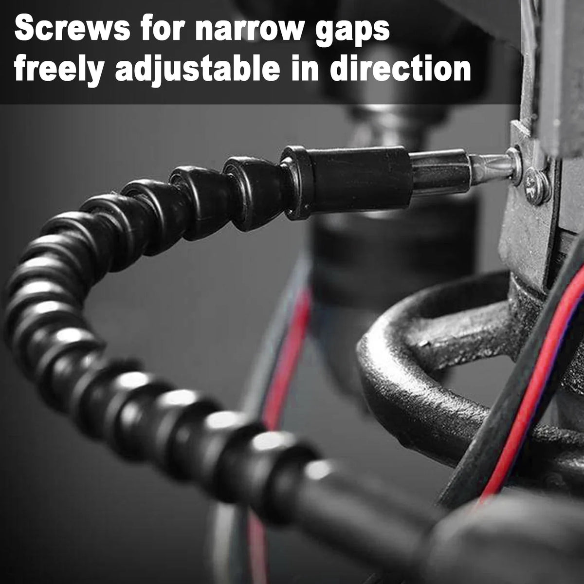 Flexible Extension Shaft Power Hand Tools Kit 3Pcs Electric Screw Driver Batch Head Set Hex Sockets Bits Usefull in Tight Corner