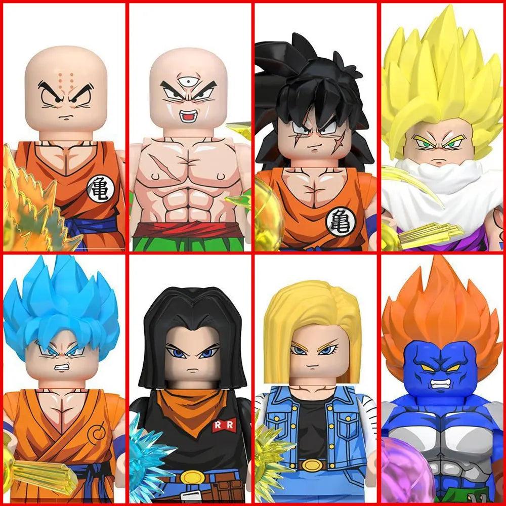 Dragon Ball Building Blocks Wukong Vegeta Felisaz Buu Collection Action Dolls Children Assemble Building Blocks Toys and Gifts