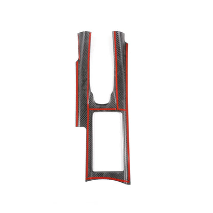 Real Carbon Fiber Car Center Console Gear Shift Panel Frame Trim Cover For Nissan GTR R35 2008-2016 LHD RHD Interior Accessories