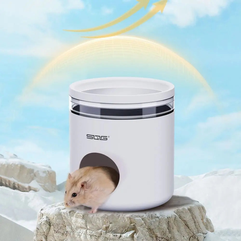Bite Resistant Hamster Ice Nest Plastic Detachable Hamster Air Conditioning Nest Relieving Heat Summer Hamster House