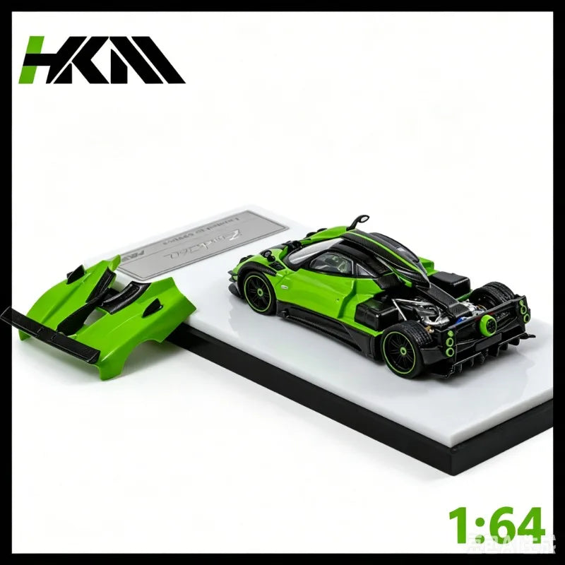 HKM1:64 Pagani Zonda 760 die cast alloy open top car model is a favorite gift for boys, a collectible souvenir desktop ornament.