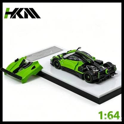 HKM1:64 Pagani Zonda 760 die cast alloy open top car model is a favorite gift for boys, a collectible souvenir desktop ornament.