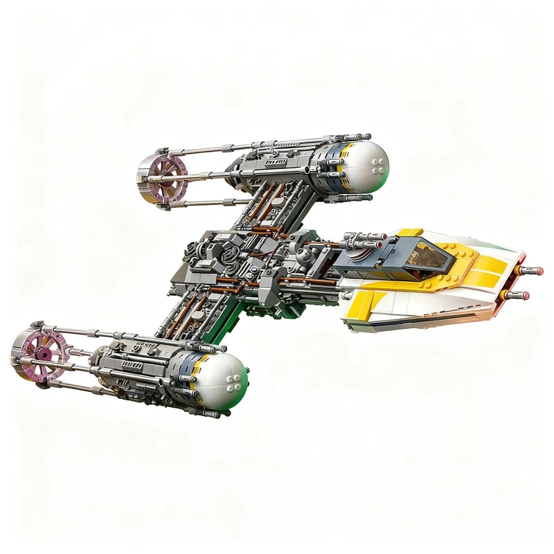 1967PCS Y-Wing Starfighter Space War Military MOC SpaceShip Battle Model Custom Puzzles Architecture DIY Assembly Model Toy Gift