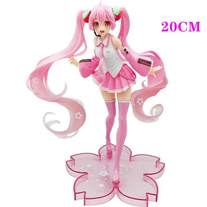 Anime Figure Wedding Dress Action Figures Kawaii Swimsuit Vocaloid PVC Collectible Model Toys Girl Gift