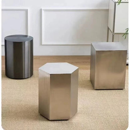 Metal Craft Stainless Steel Home Living Room Sofa Side Table Home Living Room Stool Bedroom Dressing Stool Study Desk Stools
