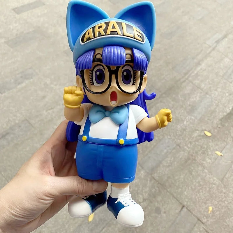 Dr. Slump Anime Figure Arale New Year Birthday Gift Collectible Animation Cartoon Pvc Material Model Toy Home Decoration
