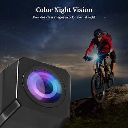 1080P 5" HD Display Bicycle Rear View Camera Real-Time Road Monitoring Night Vision Waterproof Bike Backup Camera for MTB E-Bike