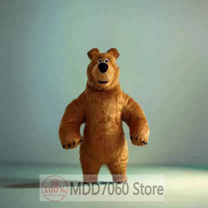 Brown Bear Inflatable Clothing Inflatable Halloween Christmas Party Role-Playing Clothing White Bear Inflatable Mascot Clothing