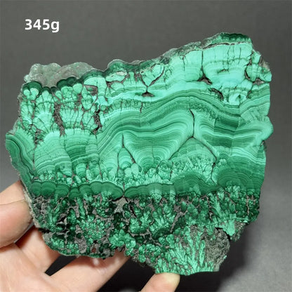 5A+ Natural Malachite Mineral Raw Stone Slice Home Office Feng Shui Decoration Therapy Spiritual Meditation Gem