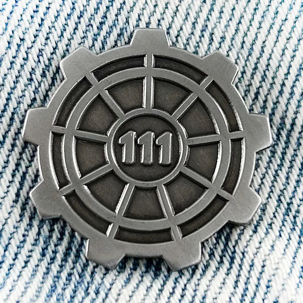Vault-111 Blast Door Enamel Pin RPG Game Inspired Badge Gamer Lover Gift Collection Cosplay Accessories
