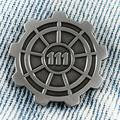 Vault-111 Blast Door Enamel Pin RPG Game Inspired Badge Gamer Lover Gift Collection Cosplay Accessories